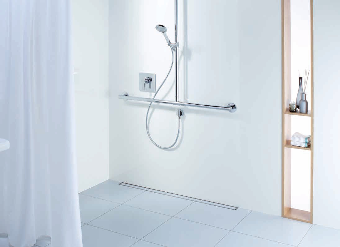 ACO ShowerDrain C - 58.5, 68.5, 78.5, 88.5, 98.5, и 118.5 см. в стилна съвременна душ зона, неръждаема стомана, KERANOVA онлайн магазин