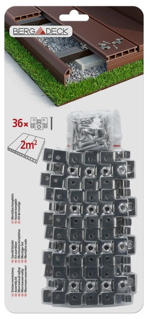 Stainless steel mounting kit за 2 кв.м. монтажен комплект от неръждаема стомана за тераса онлайн магазин за обзавеждане за бани KERANOVA