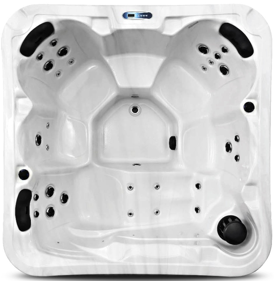 Дизайнерска хидромасажна вана Summer 200x200 см. петместна SPA от KERANOVA за баня, ергономични седалки и лежанка