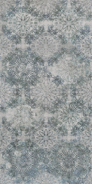 Sweet Grey Decor 30x60 декоративен плочка със сиви флорални мотиви, онлайн магазин за обзавеждане за бани KERANOVA