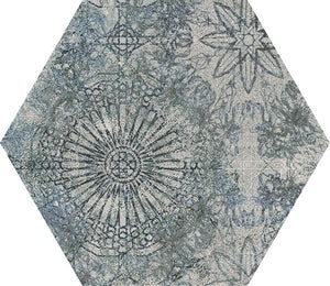 Керамична плочка Sweet Grey Hexagon STR 17.1x19.8 декоративен сив шестоъгълник за баня от онлайн магазин за обзавеждане KERANOVA