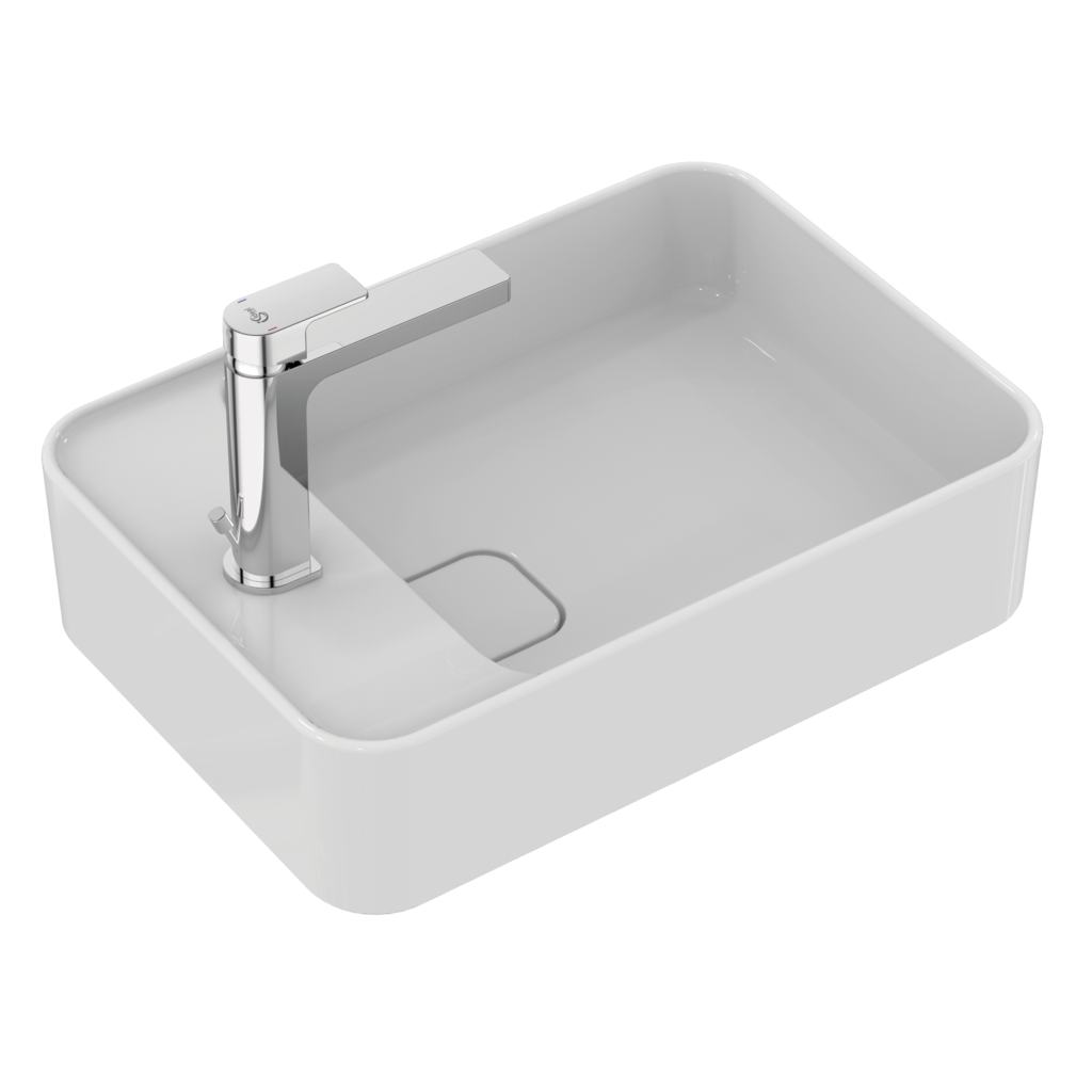 Мивка за плот Strada II 50х35 см - Ideal Standard бяла мивка за плот с едностранен отвор за смесител, реверсивна версия за онлайн магазин KERANOVA