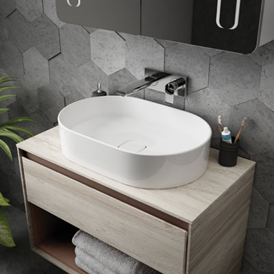 Мивка за плот Strada II 60х40 см - Ideal Standard на плот в модерна баня, онлайн магазин за обзавеждане за бани KERANOVA