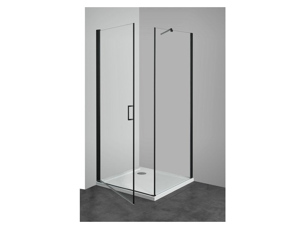 Кабина Elite Black Series - 80х80 см. луксозна душ кабина 80x80 с черен профил, 6 мм закалено стъкло, височина 195 см, онлайн магазин KERANOVA