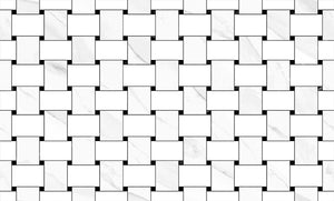 Neptune Tangle Blanco 33.3x55 мозайка бял мраморен ефект за баня онлайн магазин KERANOVA