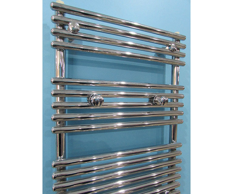 Хромирана лира Webber Flat 50х100 см. стоманена хром-никелова лира за баня 50x100 см, 18 хоризонтални профила, мощност 400W, онлайн магазин KERANOVA