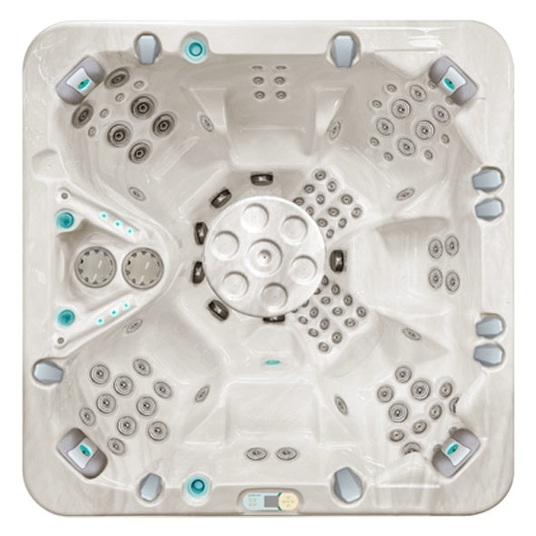 The Aurora 234x234 см. бял хидромасажен спа басейн за градина от Eden Spas - онлайн магазин KERANOVA