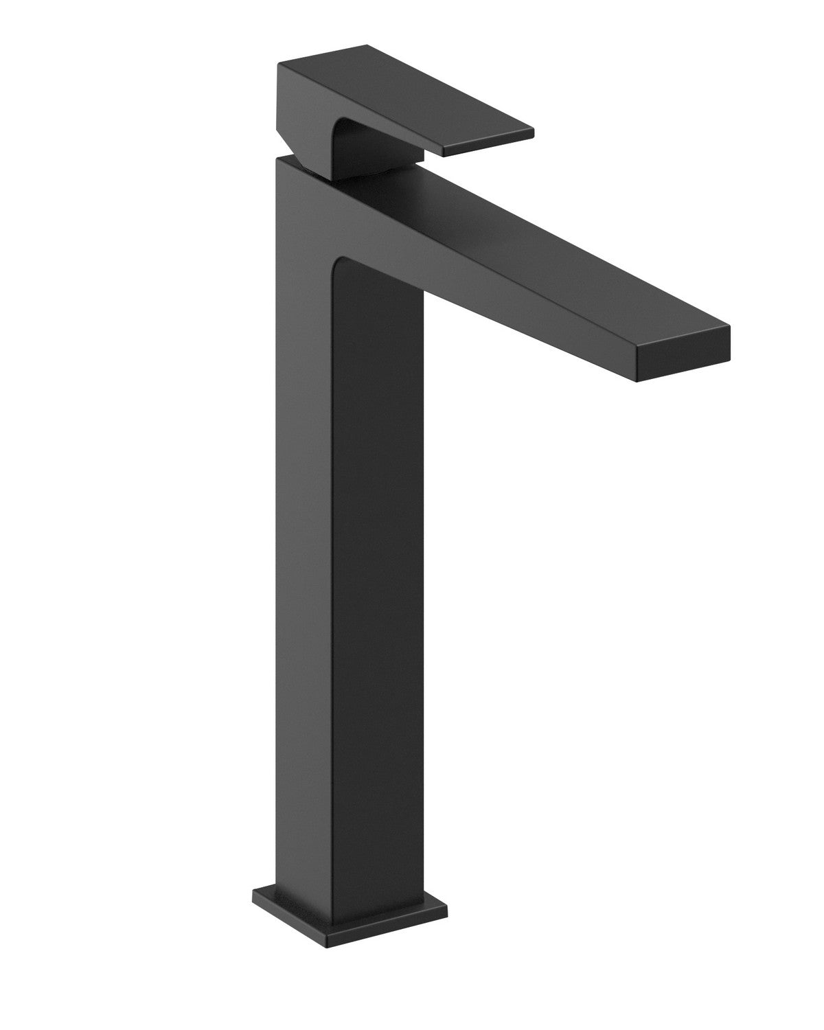 Смесител за мивка Alpi Una Black висок черен мат без изпразнител – онлайн магазин за обзавеждане за бани KERANOVA