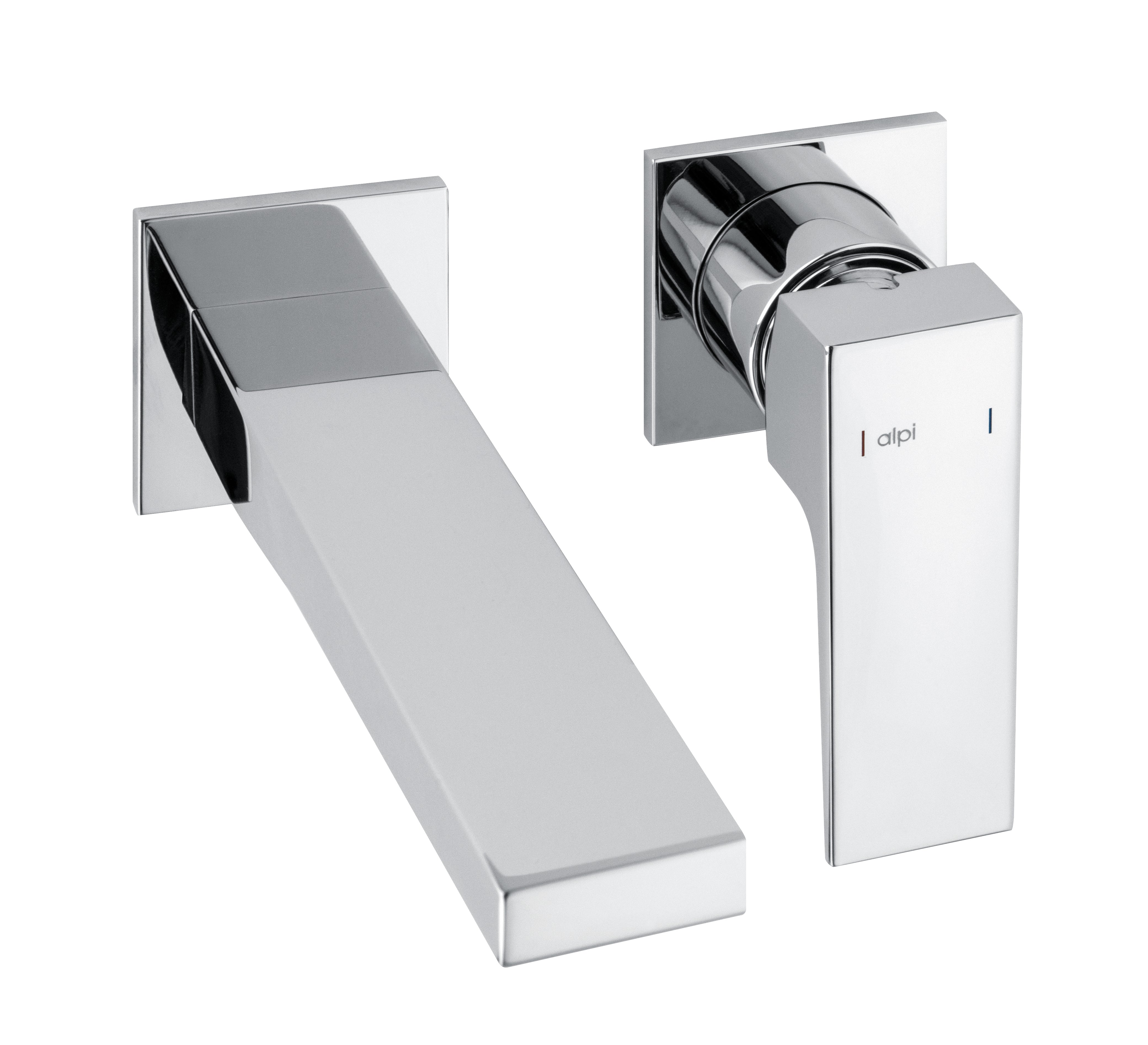 Alpi Una вграден за мивка хромен смесител стенен без изпразнител – онлайн магазин за обзавеждане за бани KERANOVA