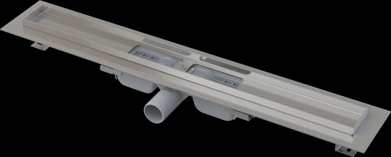 Alcaplast APZ 101 Low - дълбочина 5,5 см. линеен сифон за баня, висок дебит, лесен за почистване, комплектован, 25 г. гаранция | KERANOVA