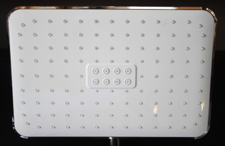 Душ колона с чучур Vema Welness термостатна 29x19 см душ пита, антикалк дюзи, силиконов шлаух 150см - KERANOVA онлайн магазин