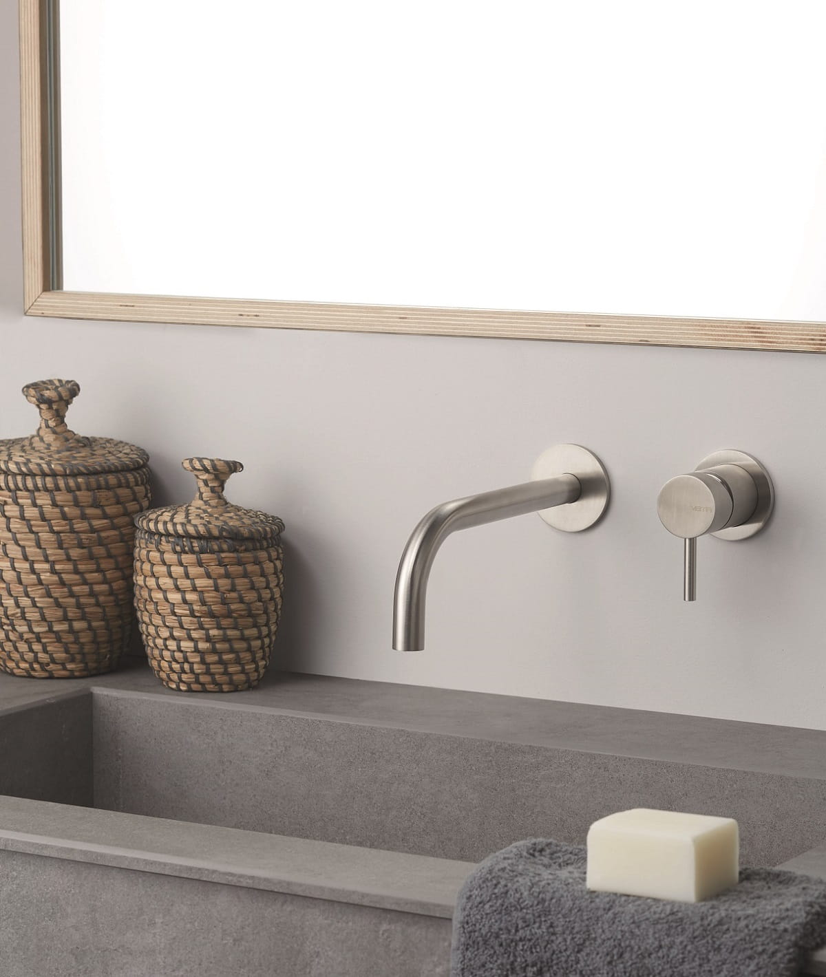 Vema Tiber Steel вграден за мивка - неръждаема стомана вграден смесител за мивка V17050.AC.005 онлайн магазин KERANOVA