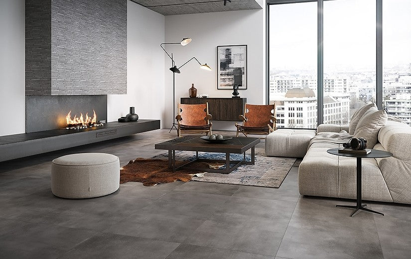 Серия Velvet Concrete 60x120 Cersanit матиран гранитогрес за баня и хол - онлайн магазин KERANOVA