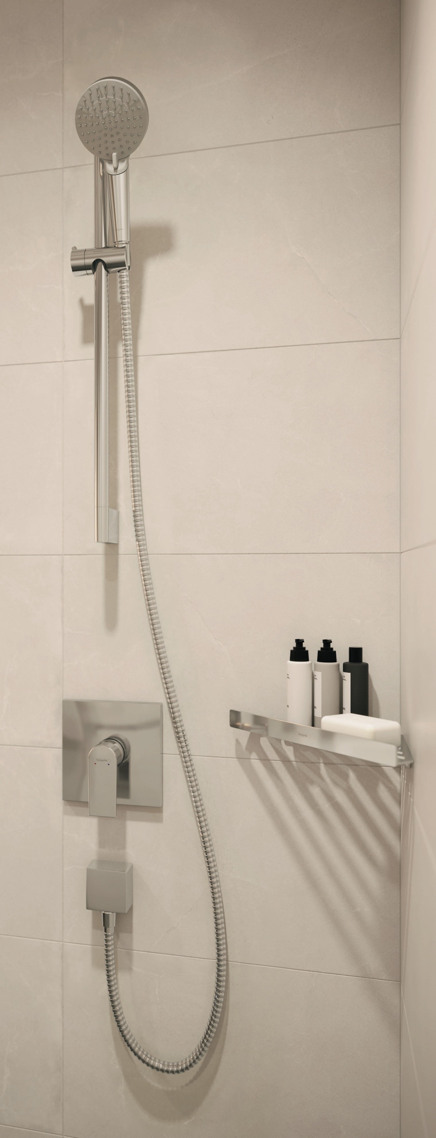 Hansgrohe Vernis Shape Set вграден душ комплект с хром ръчен душ и смесител за баня онлайн магазин KERANOVA