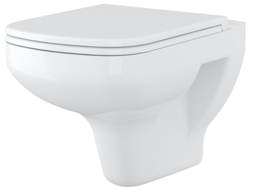Тоалетна без ръб Colour Clean ON Cersanit снежно бяла тоалетна чиния с луксозна седалка – KERANOVA онлайн магазин