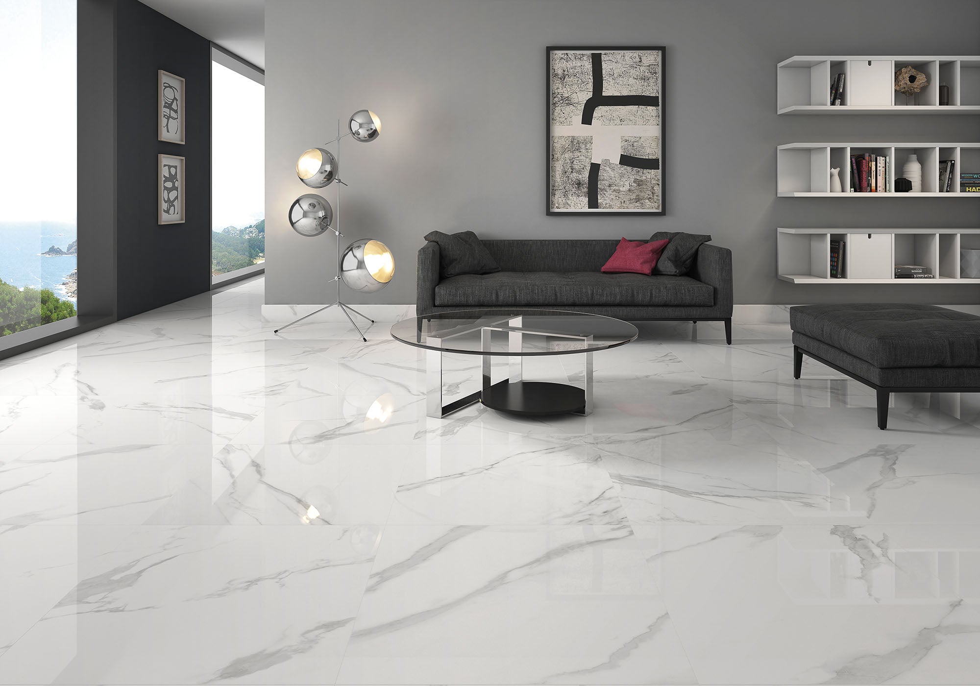 White Soul Shiny 59.5x59.5 ITT Ceramic полирани калиброван гранитогрес за баня и хол, онлайн магазин KERANOVA, произход Испания, 59,5x59,5 см