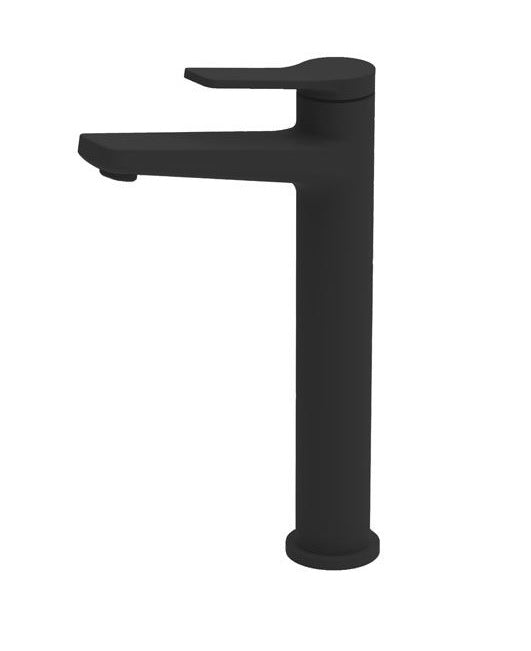 Смесител за купа Andare Nero висок стоящ без изпразнител, матово черен, италиански дизайн - KERANOVA онлайн магазин