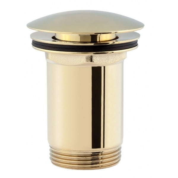 Вграден смесител за мивка Omnires Y Gold - златен попъп сифон за мивка, онлайн магазин за обзавеждане за бани KERANOVA