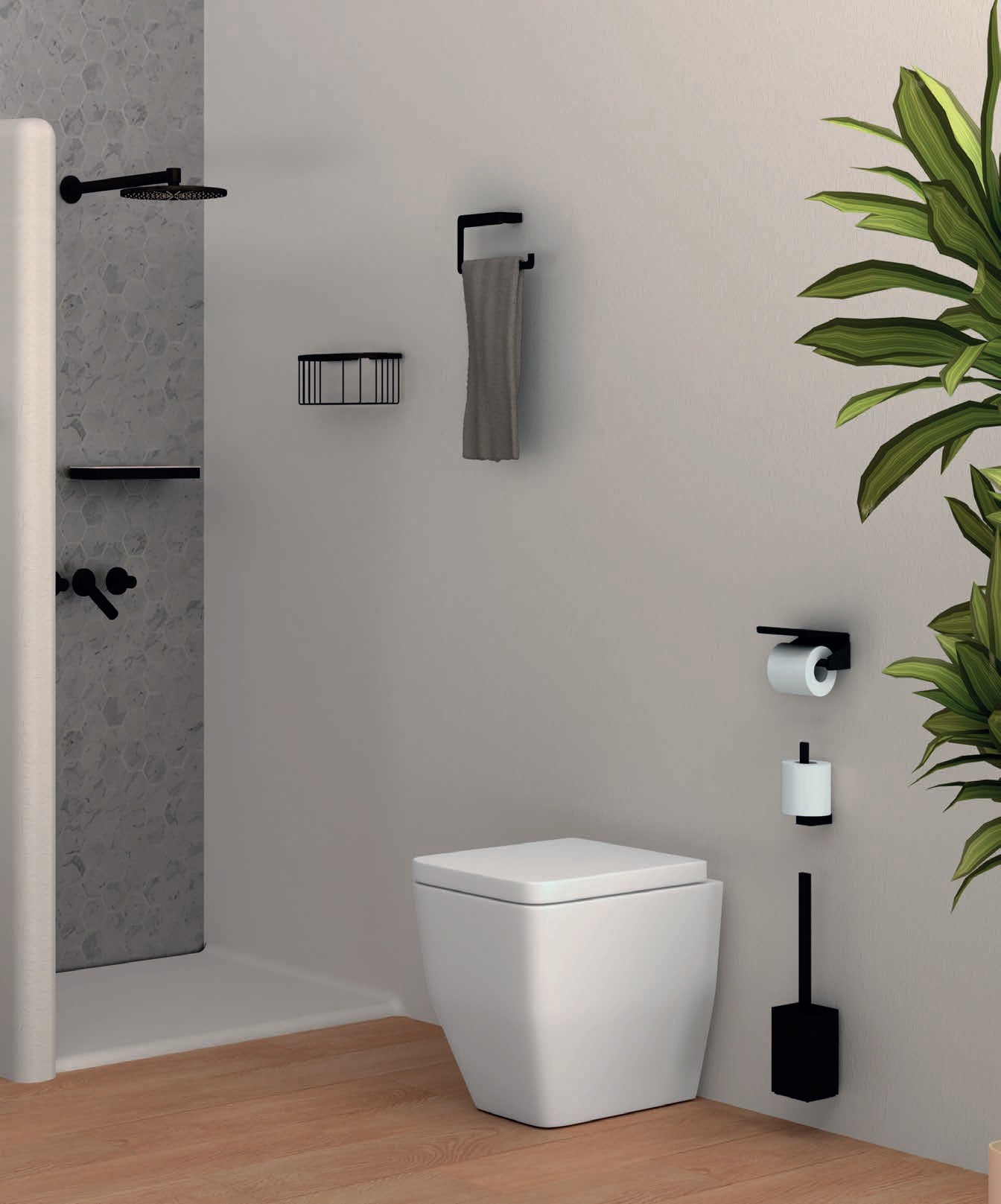 Серия Yass 1600 - Matt White луксозен бял тоалетен комплект в баня | онлайн магазин за обзавеждане за бани KERANOVA