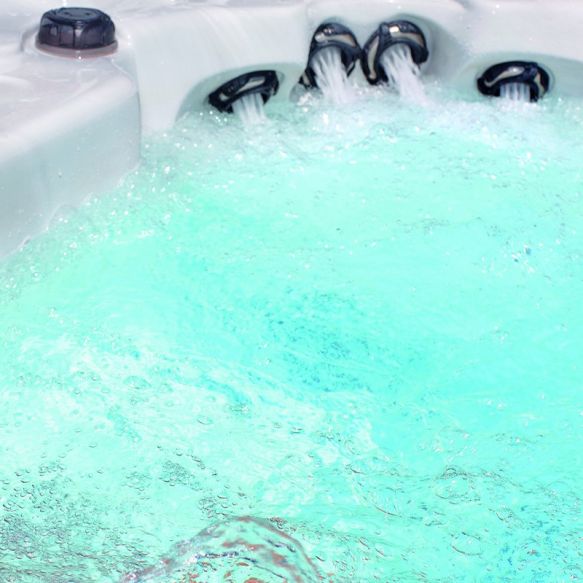 Yoyago 200x200 см. луксозно пет местно джакузи с Balboa електроника, каскада, озонатор и термо покривало - KERANOVA онлайн магазин