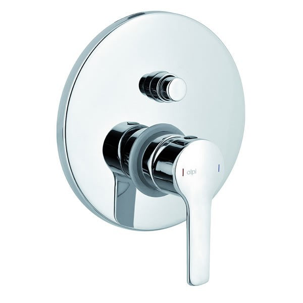 Alt Tag: Вграден сет Miro Alpi с рамо от стената + статив - хромиран вграден смесител Alpi Premiere за душ, минималистичен дизайн за баня KERANOVA