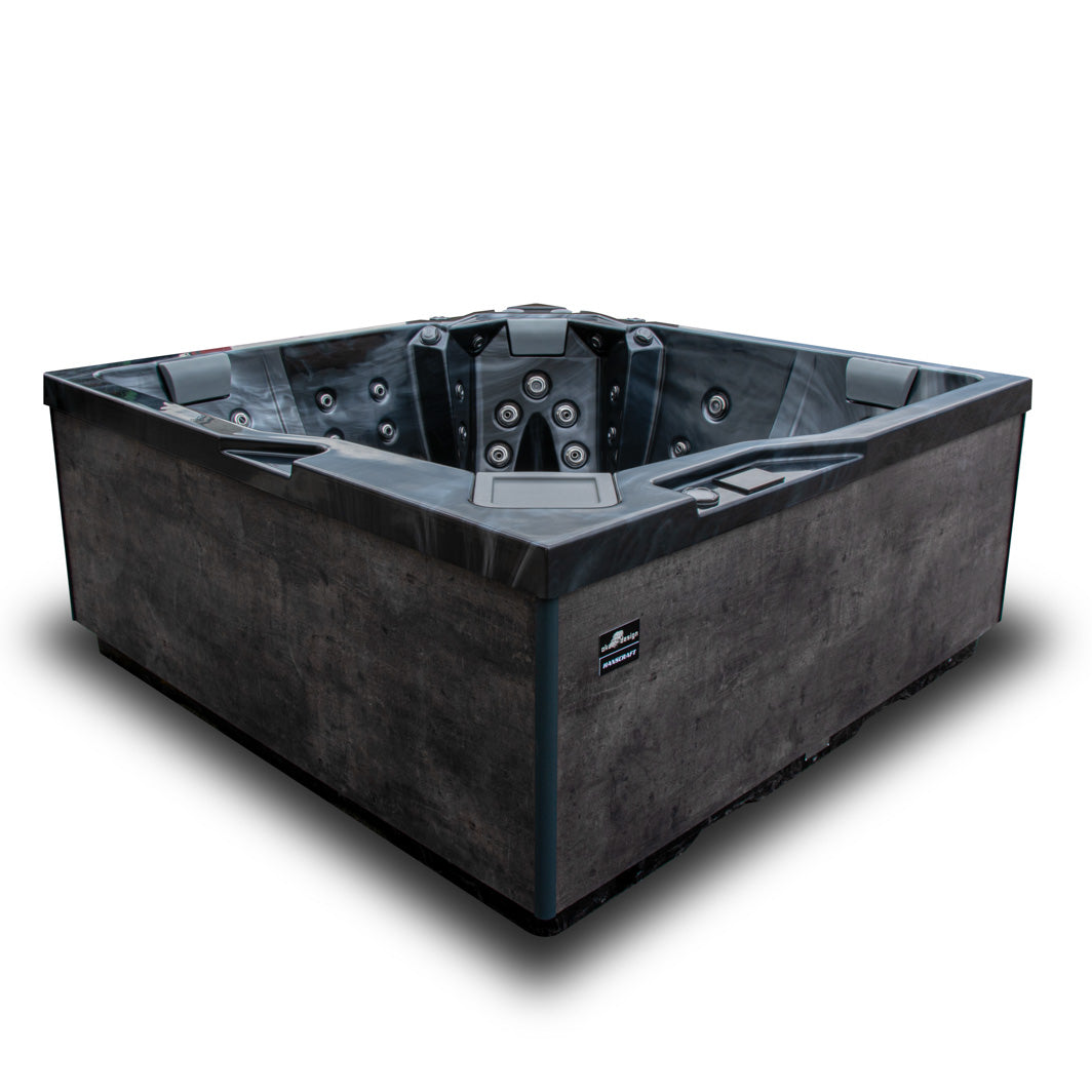 Almandine 220x220 см. - панели в 5 цвята. Външен джакузи с иновативен дизайн, тъмни панели, стилен градински модел от KERANOVA