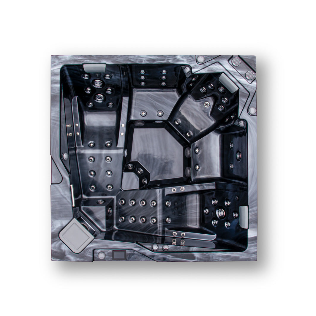 Almandine 220x220 см. - панели в 5 цвята. Луксозно джакузи с изчистен дизайн за онлайн магазин KERANOVA