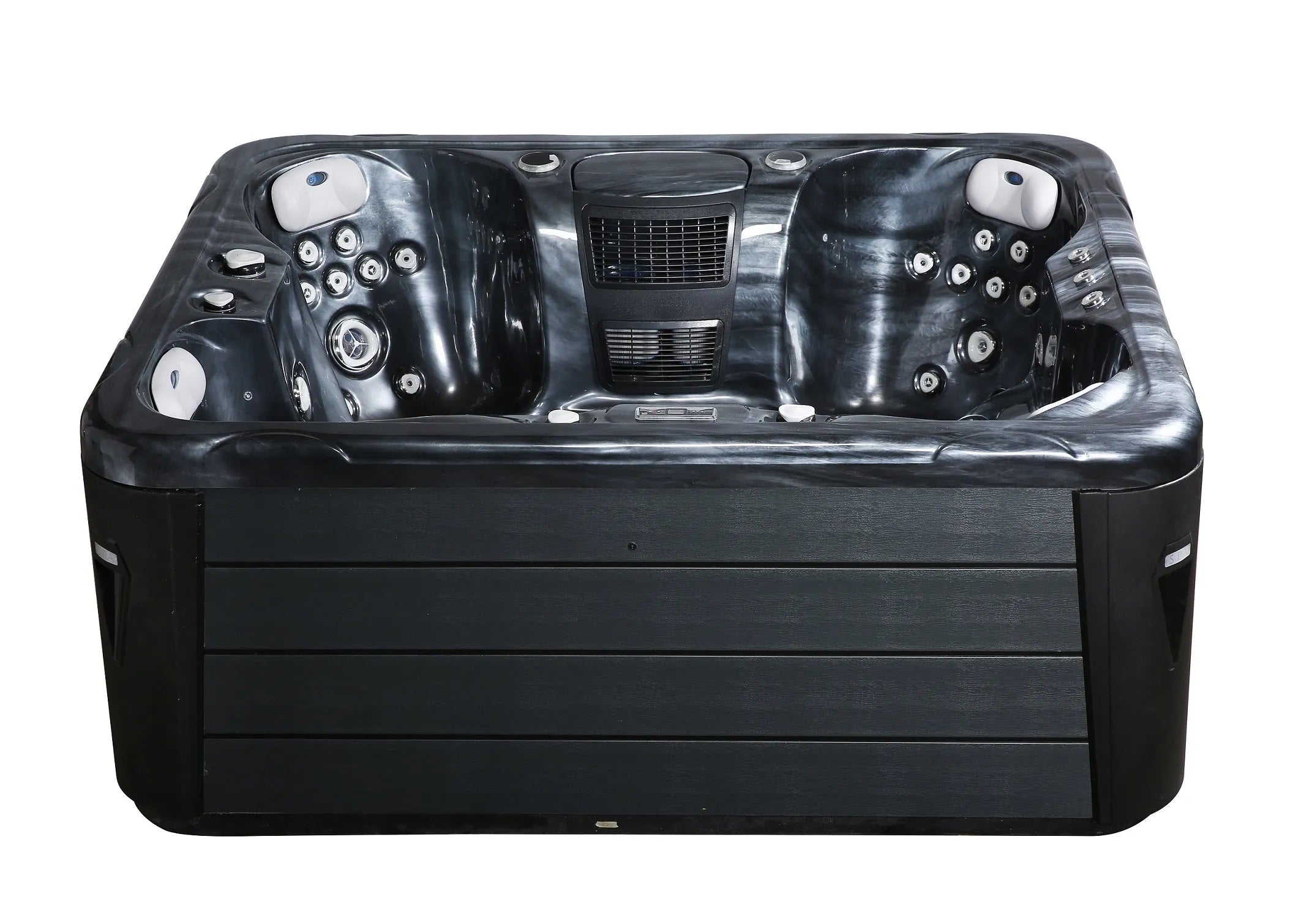 Antler River 220x180 см. джакузи за 5 души, черен спа басейн с хидромасаж - онлайн магазин за обзавеждане за бани KERANOVA