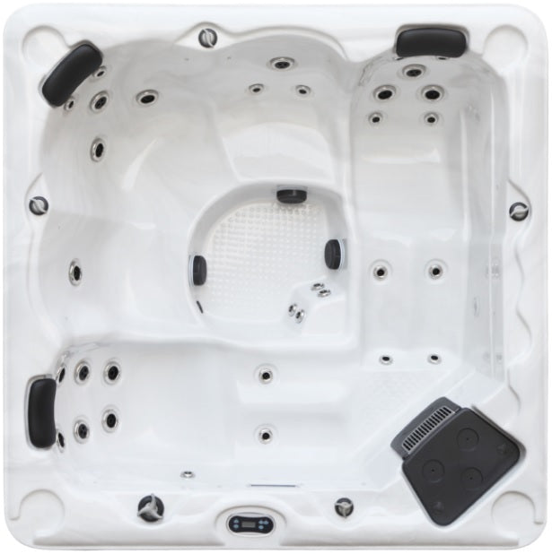 Aquatique 200x200 см. луксозно петместно джакузи с Balboa електроника, озонатор и термо покривало – онлайн магазин за обзавеждане за бани KERANOVA