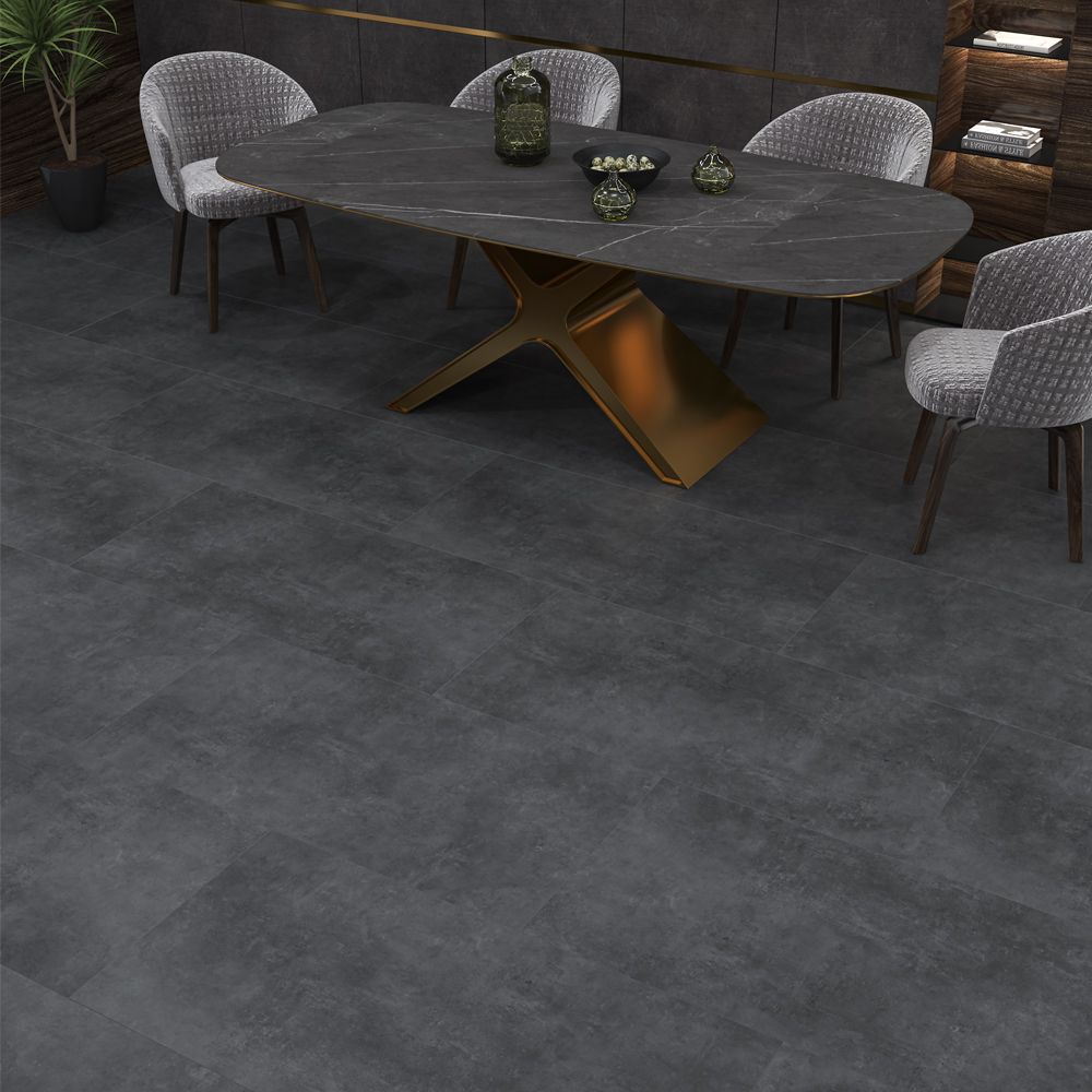 Серия Ark - Qua Granite - 4 цвята, 3 повърхности тъмен антрацит мат гранитогрес за бани от KERANOVA онлайн магазин