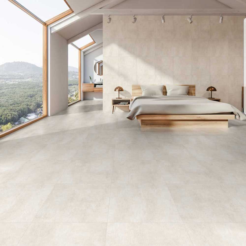Серия Ark - Qua Granite - 4 цвята, 3 повърхности - светъл Ivory гранитогрес Polished за баня и спалня KERANOVA