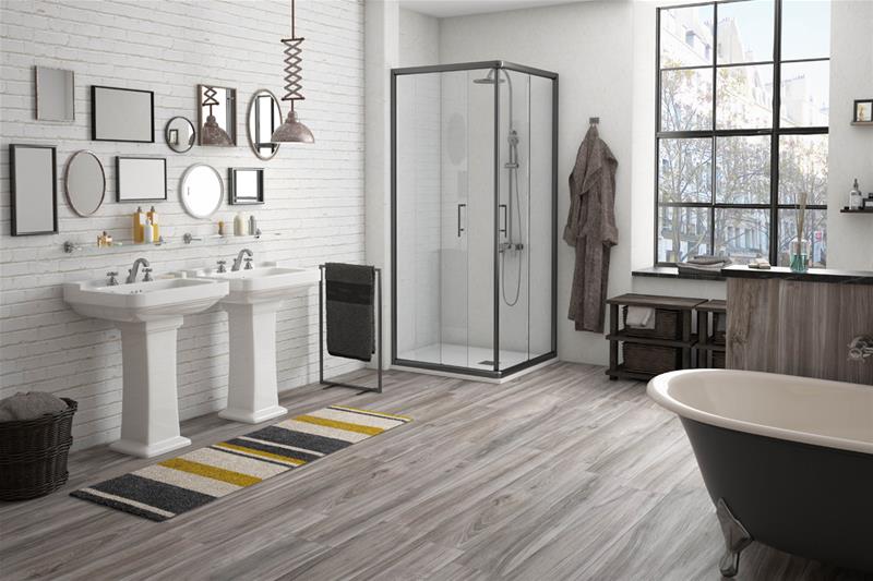 Серия Atelier 20x120 - Cisa Ceramiche луксозен калиброван гранитогрес тип дърво за баня от KERANOVA