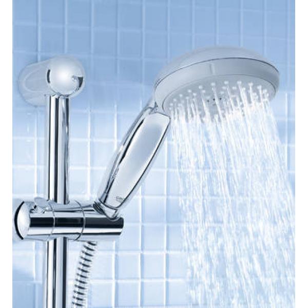 Grohe Bauedge промо пакет 3 в 1 - хромирана душ слушалка и стенен държач, GROHE StarLight за баня KERANOVA