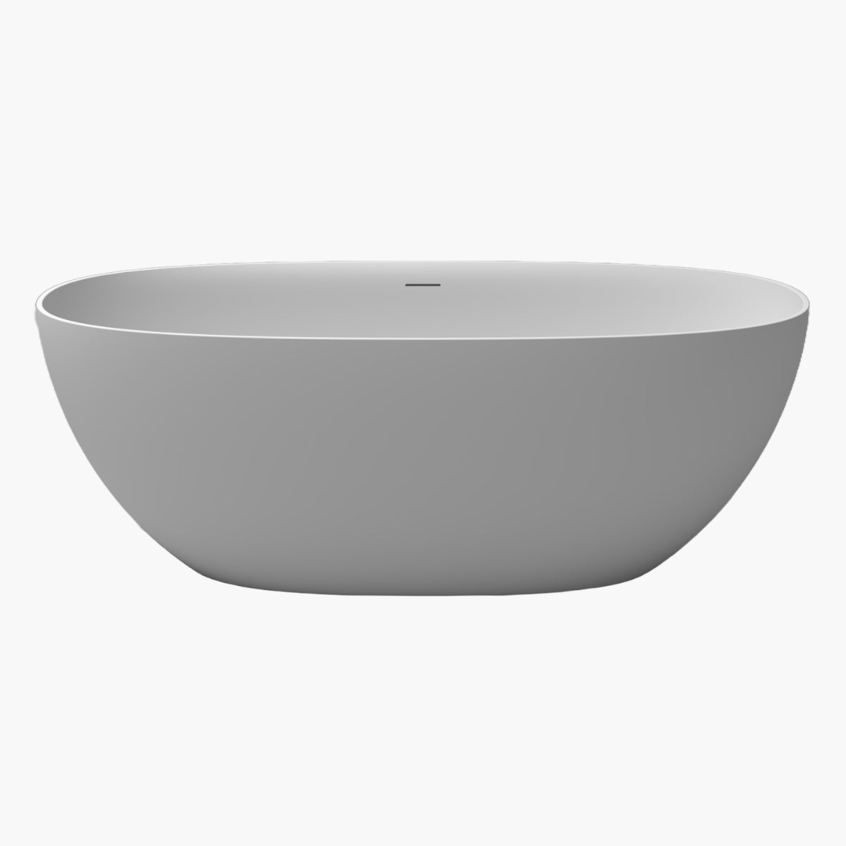 Свободно стояща вана Solidstone Bella Dona - 170х78 см и 180х82 см - бял мат, минималистичен дизайн за онлайн магазин KERANOVA