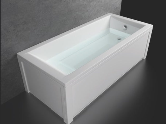 Акрилна вана Berlin Line 170x70 см. – класическа бяла правоъгълна вана с тънки бордове, PMMA/ABS/GRP конструкция, KERANOVA онлайн магазин за обзавеждане