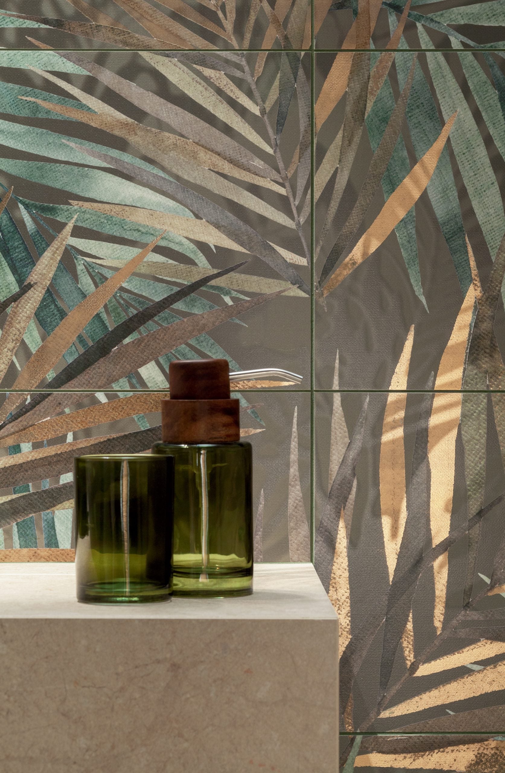 Bihara 29.8x59.8 Ceramika Domino керамични плочки с тропически мотиви за баня - KERANOVA онлайн магазин