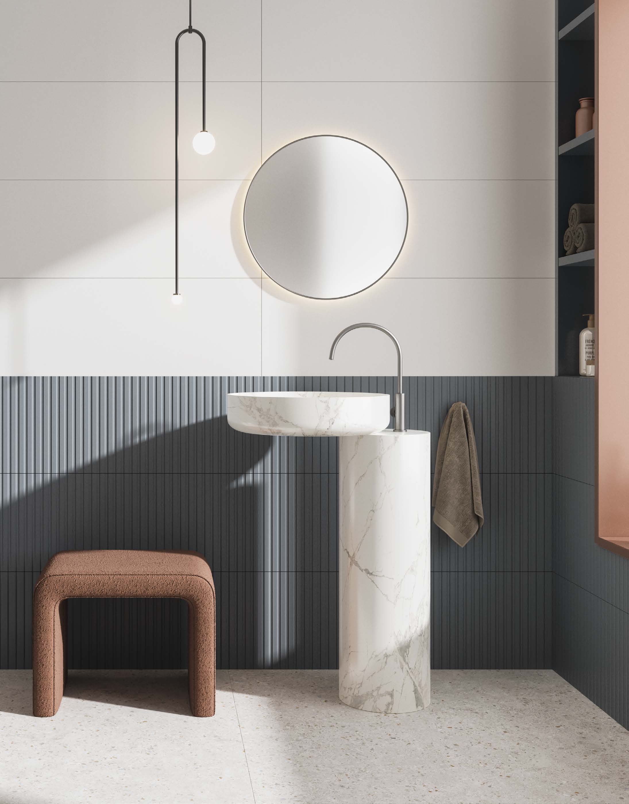 Block 30x90 Rocersa – съвременни испански плочки за баня от KERANOVA, изчистен дизайн и декорни елементи