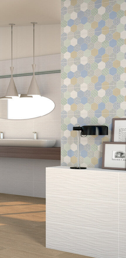 Баня Brazil 25x73 - Ceracasa: испански матирани и гланцирани плочки в бяло и синьо за онлайн магазин KERANOVA