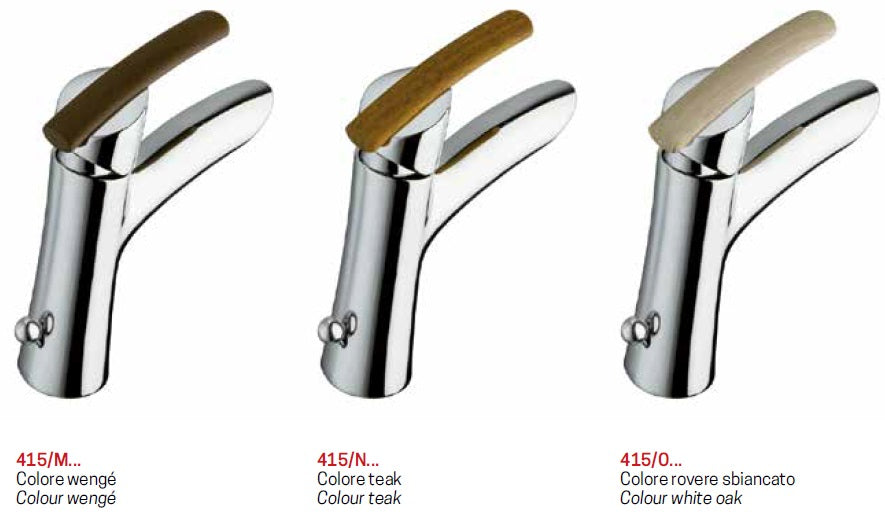 Смесител от борд на вана Class с модерен 3 дупков дизайн, ръкохватки хром/венге, тик, бял дъб – онлайн магазин KERANOVA