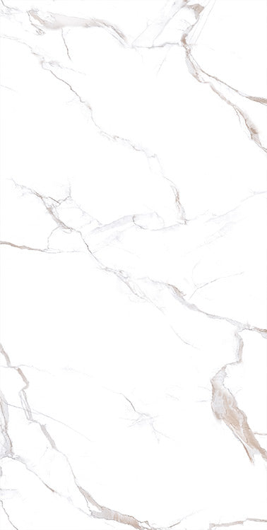 Полиран гранитогрес Calacatta Blanco 60х120 см. бял мраморен ефект за бани, онлайн магазин KERANOVA, Турция, първо качество