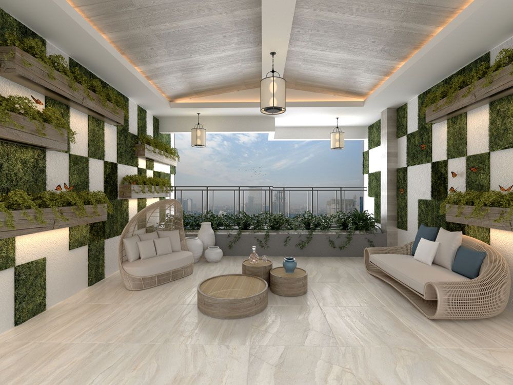 Canyon Polished 60x120 - Qua полиран гранитогрес в модерен терасовиден дизайн за баня от KERANOVA онлайн магазин