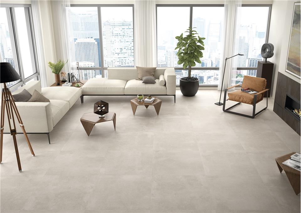 Claire 75x75 и 60x120 - Keratile матов и грапав гранитогрес в светъл тон, интериорна подова настилка за баня и хол - KERANOVA онлайн магазин