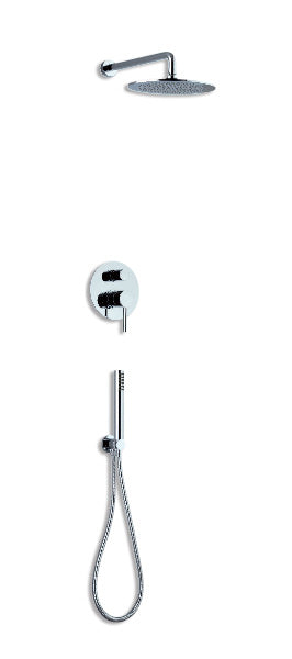 Вграден сет RU2VT - вграден душ комплект с Vienna душ пита, стенна ръкохватка и ръчен душ за баня KERANOVA
