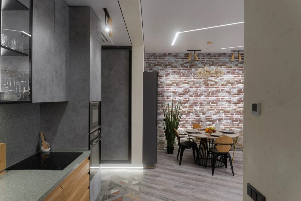 Colonial Brick - 5 цвята лицева облицовка тухлена стена в модерен интериор, онлайн магазин KERANOVA, изкуствени тухли за стени