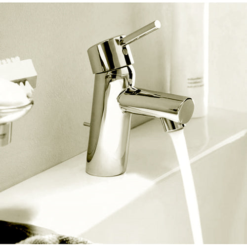 Grohe Concetto промо пакет 3 в 1 - хром смесител за умивалник Concetto с едноръкохватков дизайн, GROHE SilkMove и StarLight за KERANOVA