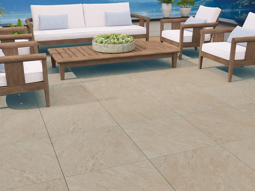 Alt Tag: Dakota Beige 60x60x2 см. гранитогрес 2 см на открито в онлайн магазин за обзавеждане за бани KERANOVA