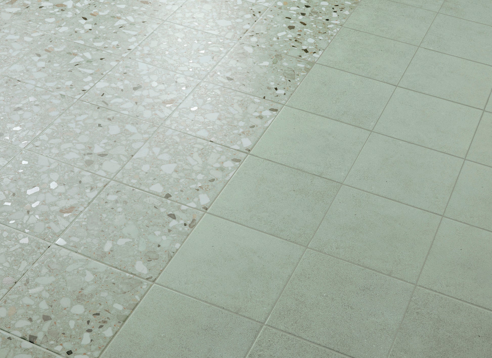Dandy Terrazzo 20x20 - Aleluia Ceramics матиран терацо гранитогрес 20x20 см за баня KERANOVA онлайн магазин
