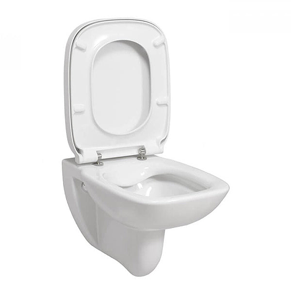 Комплект Active + Debba Rimless, Square - Roca бял стенен вграден тоалетен комплект с казанче ABS за онлайн магазин KERANOVA