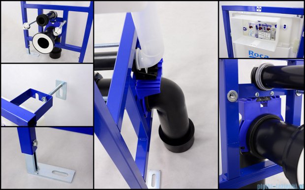 Комплект Duplo + Meridian - Roca монтажна структура за вграждане, метална рамка, казанче ABS, регулиращи крачета, KERANOVA онлайн магазин