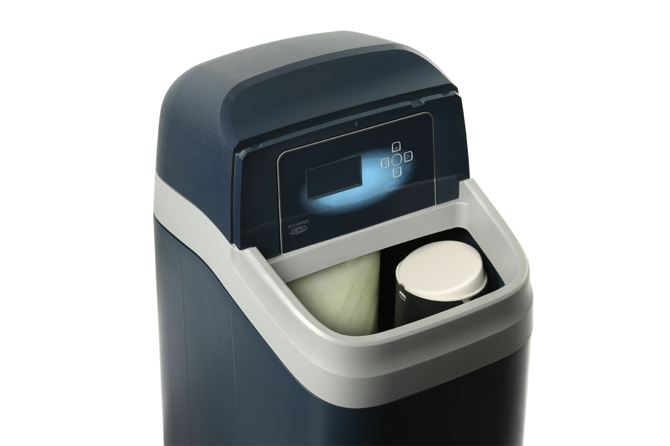eVOLUTION 200 Compact компактен омекотител за вода за монтаж в кухненски шкаф, лесно допълване на сол, онлайн магазин KERANOVA